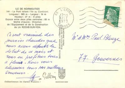 Most na Wyspie Noirmoutier — Wyspa Noirmoutier — Wydawnictwo IRIS — Rewers