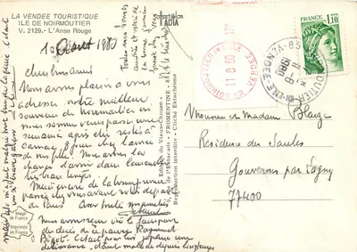 Anse Rouge — Wyspa Noirmoutier — Wydawnictwo Estacade — Rewers
