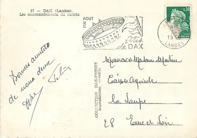 Dax (Landes) — Polecenia kurysty — Wydawnictwo Fin Presse — Rewers