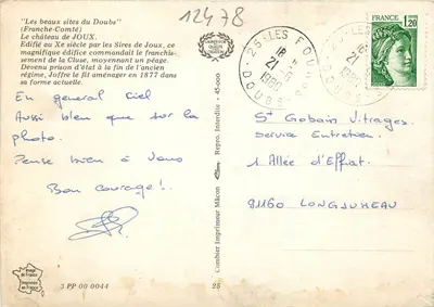 Zamek Joux — Francja — Cingy — Rewers