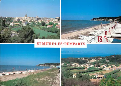 Saint-Mitre-les-Remparts — vista panorâmica e praia — Éditions NEP