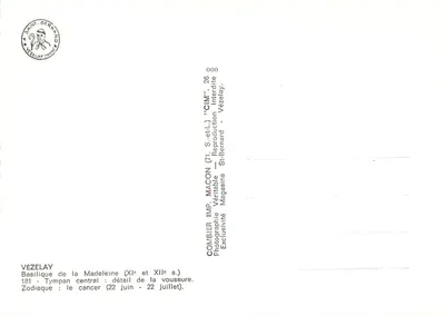 Basilica di Notre-Dame di Lourdes — dettaglio del zodiaco (cancro) — Combiér Imp. Mégasins — Verso