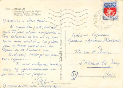 Habitação de Trianon — A Moinha — Edições Fidelcolor, n° 336A — Verso