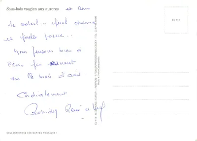Sous-bois Vosgien — Massif Vosgien — Éditions Europ — EV 144 — Rewers