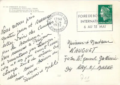 São Front (Dordônia) — Catedral à noite, a abside — Éditions PENE - N° 534 — Verso