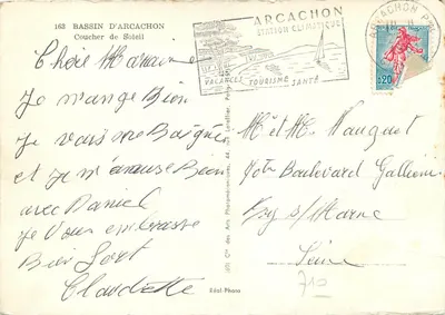 Bassin d'Arcachon — zachód słońca — Cap — Rewers