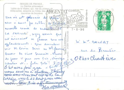 La Corrèze — Vallei van de Vézère — Uitgever La Cigogne — Achterkant
