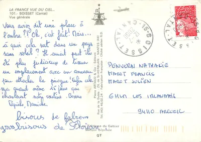 Boisset (Cantal) — Vista geral — Éditions St-Herblain — Verso