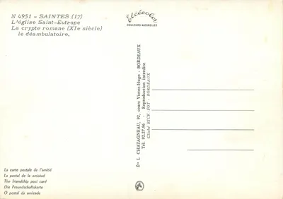 Cripta romana — déambulatório — Élécé — Verso