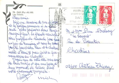 Dax — Hotel Miradour — Artaud Frères, N° 44470 — Rewers