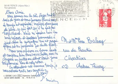 Vence — algemene uitzicht — Edities S.M.D. Impressions Combier — Achterkant