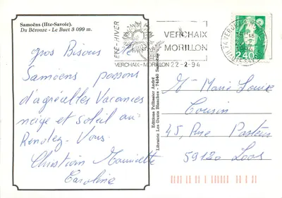 Samoëns (Hte-Savoie) — Du Bérouze - Le Buet 3 099 m. — Éditions Pellissier André — Rewers