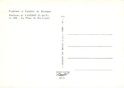 La Spiaggia di Bec-Leguer — Vicinanze di LANNION (C.-du-N.) — CIM — Verso