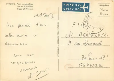 Ponte da Arrábida — Porto — Wydawnictwo Neves Silva n°17 — Rewers