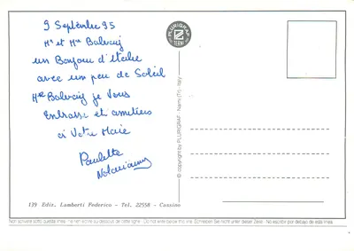 Cassino — Abpia i zabytki — Plurigraf Terni nr 139 — Rewers