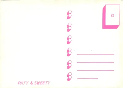 Bebê lendo um jornal — Isso não é uma carta, é um romance... — PATY & SWEETTY n°22 — Verso