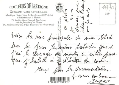 Guingamp — Miasto historyczne — Kolorystyka Bretanii — Rewers
