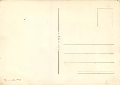 Nascimento de Jesus — cena da Natividade — N. Mediatrix, n°15 — Verso