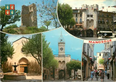 Manosque — vista panorâmica — Edições Cellard, N. 7516