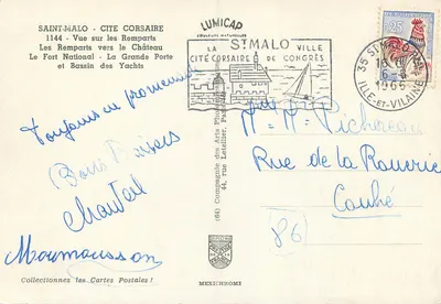 Saint-Malo — Souvenir of Saint-Malo — Lumicap — Back