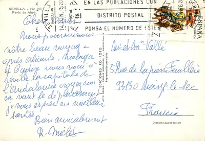 Feria de Abril de Séville — Editor Otto Reuss, n° 193 — Verso