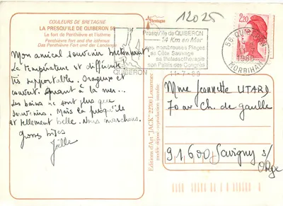 L'entrel'entre Deux-Mers — vista aerea — Edizioni d'Arte 'JACK' Quiberon — Verso