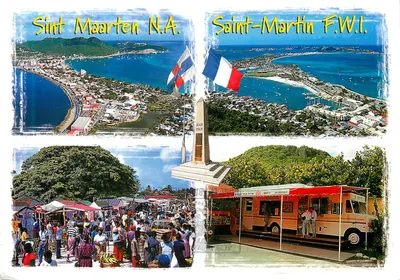 Sint Maarten N.A. — Saint-Martin F.W.I. — Memonial graniczny 1648-1948 — André Exbrayat