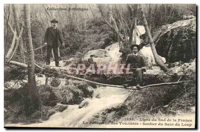 La Passerelle des Touristes - Sentier du Saut du Loup — Édition Giletta, phot., Nice, n° 1336