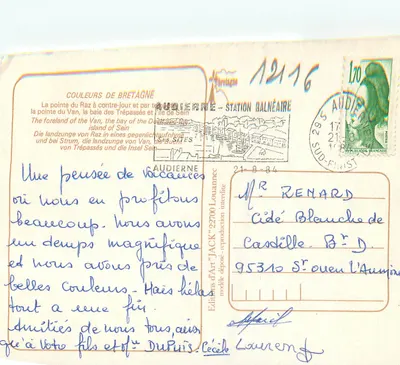 Wyspa Raz — Zatoka Zmarłych — Wyspa Sein — Wydawnictwo Sztuki 'JACK' — nr 12116 — Rewers