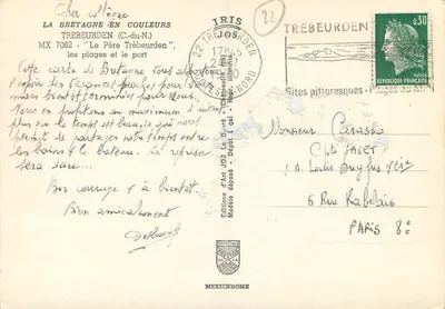 Trébeurden — vista panorâmica — Éditions d'Art Jos, n°22 — Verso