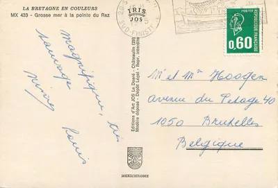 Grande mare alla punta del Raz — La Bretagna in colori — Edizioni d'Arte JOS — Verso