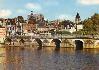 Vierzon (Cher) — O ponte sobre a Yèvre — Edições Nivernais