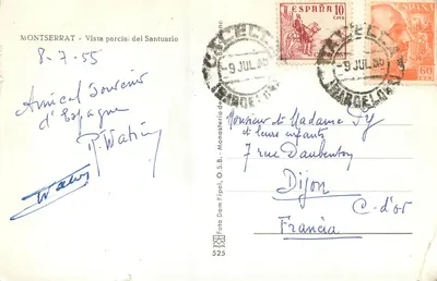 Montserrat - Widok części świątyni — Foto Dom Ripol, O.S.B., nr 525 — Rewers