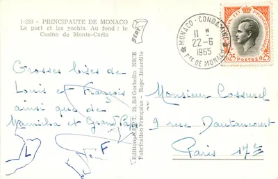Port Monako — Port i jachty. W tle: Kasyno Monte-Carlo — Wydawnictwo S.E.P.T. - 1-220 — Rewers
