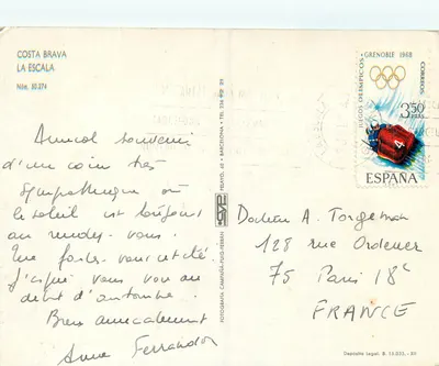 Costa Brava — La Escala — Campaña-Puig-Ferrán — Verso