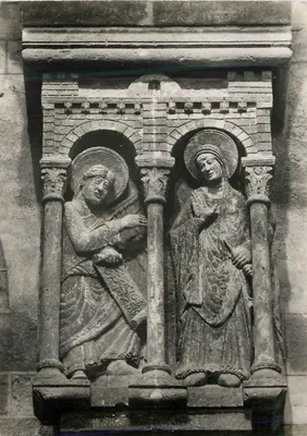 Conques (Aveyron) - A Igreja (século XI) - Transepto Norte - A Anunciação