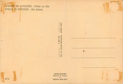 Pescaria com rede — África — editor IRIS, n°4276 — Verso