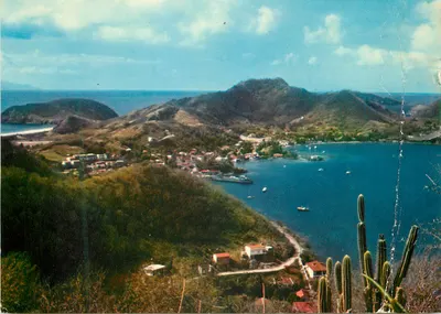 Bilhete postal moderno Guadalupe Terre de Haut des Saintes Ilhas dos Santos