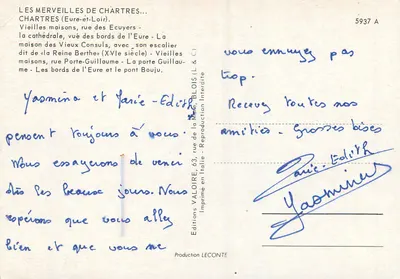 Stary Chartres — Wydawca Valoire, nr 5937 A — Rewers
