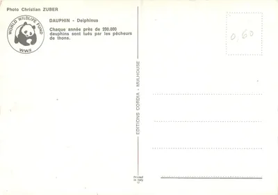 Delfim - Delphinus — WWF — Edições Cordia - Mulhouse — Verso