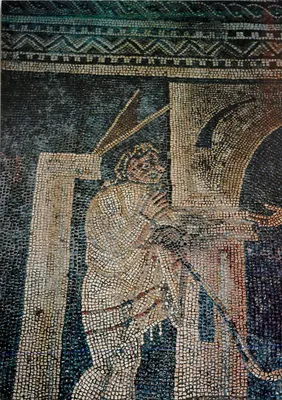 Grand (Vosges) — Basílica Antiga, Mosaico Interior — IIIº Século (Detalhe) — Photo Lievaux