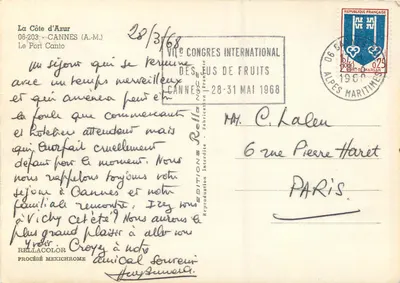 De haven van Canto — Cannes — Uitgaven Rella — Achterkant