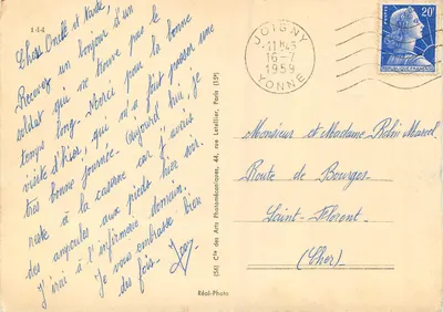 Joigny — Algemene uitzicht en de Yonne — Cap — Achterkant