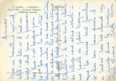 Cambo - Arnaga — Antiga residência de Edmond Rostand — editor IRIS — Verso