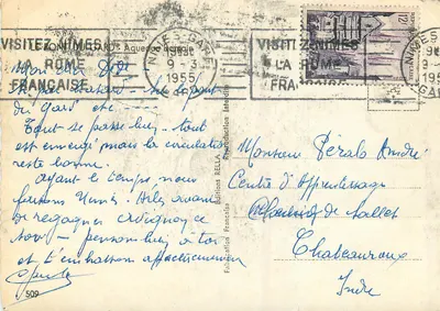 Ponte d'Arc - Aqueduto Romano — Editora Rella, n°509 — Verso
