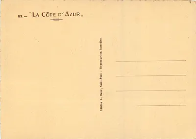 Saint-Paul - La Fontaine — Edição A. Baux, Saint-Paul — Verso