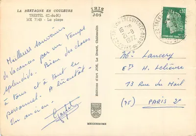 Trestel (C.-du-N.) — Plaża — Wydawnictwo Art JOS — Rewers
