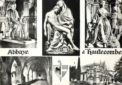 Abadia de Haute-Côme — Estátuas de Charles-Félix e Marie-Christine — Fachada e Cloître — Edição especial de Haute-Côme