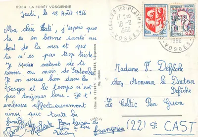 Drewniany most w lasie voszyńskim — Wydawnictwo Europy — nr 6934 — Rewers