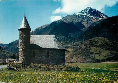 Igreja da Vale d'Aure — Massif de l'Arbizon (2831 m.) — M. Berjaud, Mont-de-Marsan